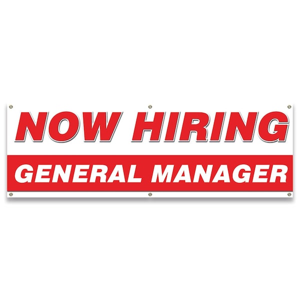 Signmission Now Hiring General Managers Banner Apply Inside Accepting Application Single Sided B-72-30250 - main